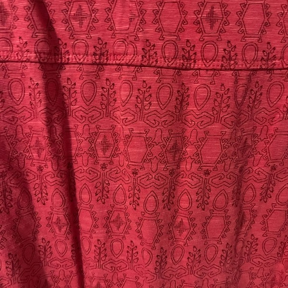 Toad & Co Organic Cotton V Neck Midi Length Short Sleeve Soft Dress Size X-Small - Picture 8 of 8